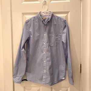 H&M chambray stripped button up YL 14
